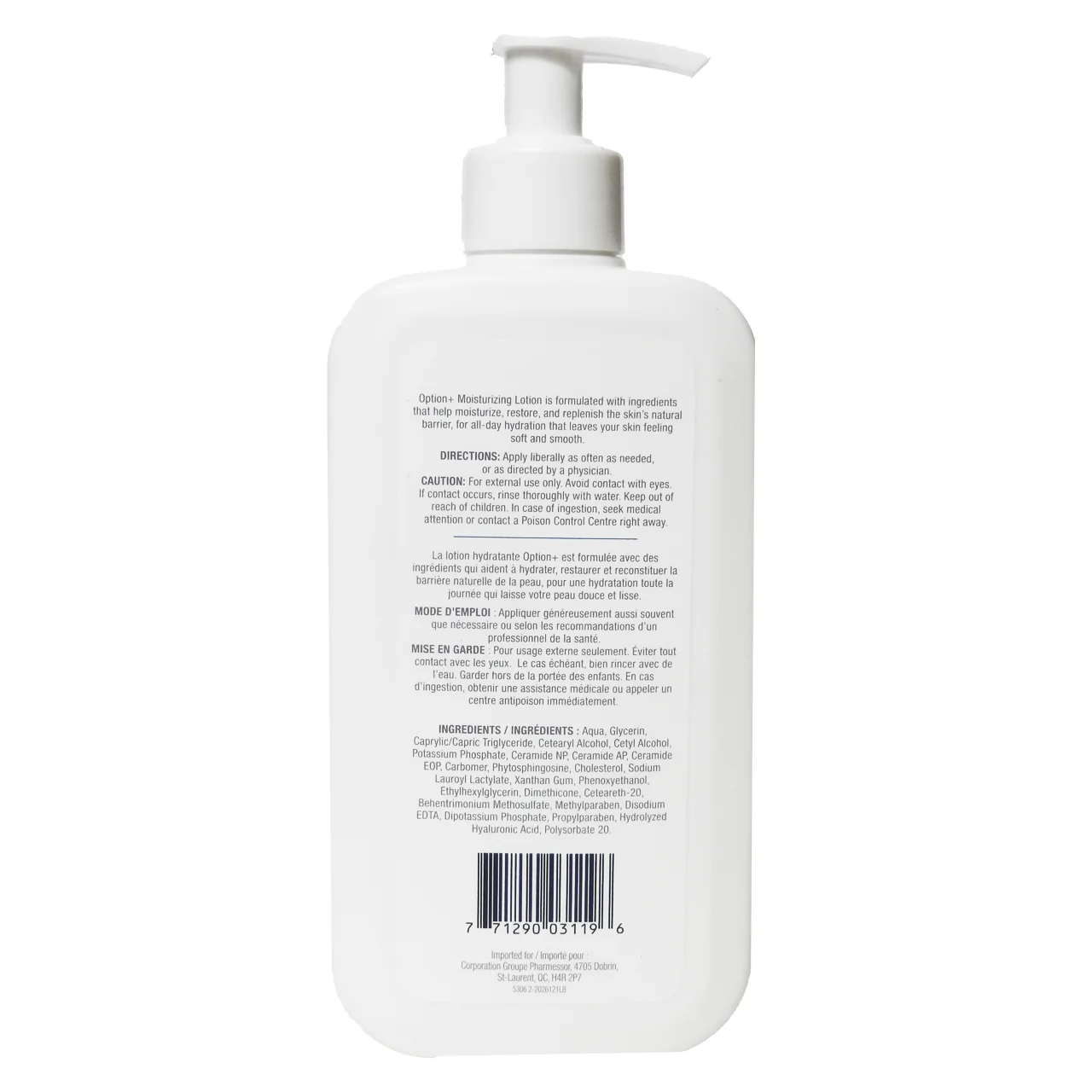 Option+ Moisturizing Lotion - Normal to Dry Skin | 355 mL - Image 2