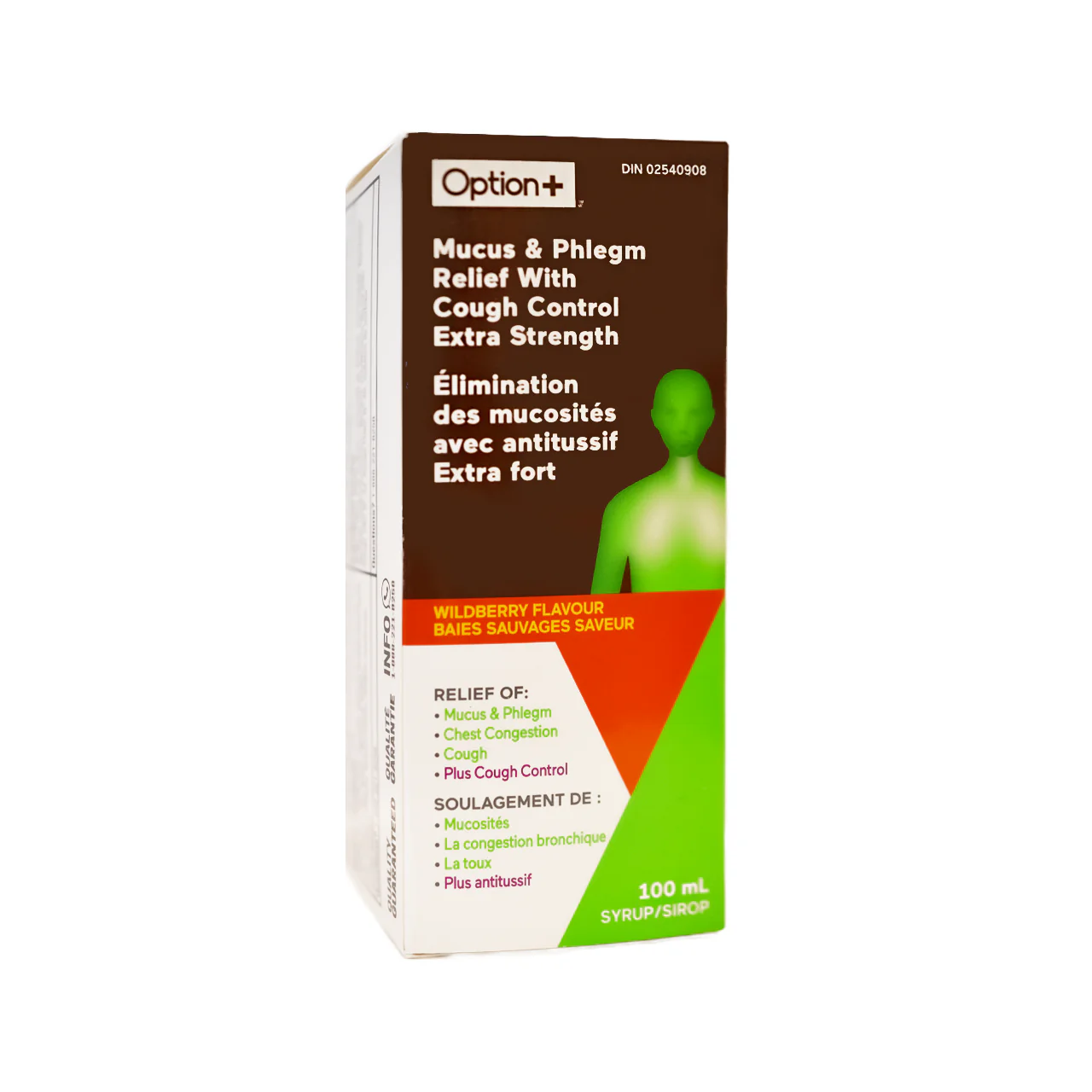 Option+ Mucus & Phlegm Relief Syrup Extra Strength | 100 mL - Image 2