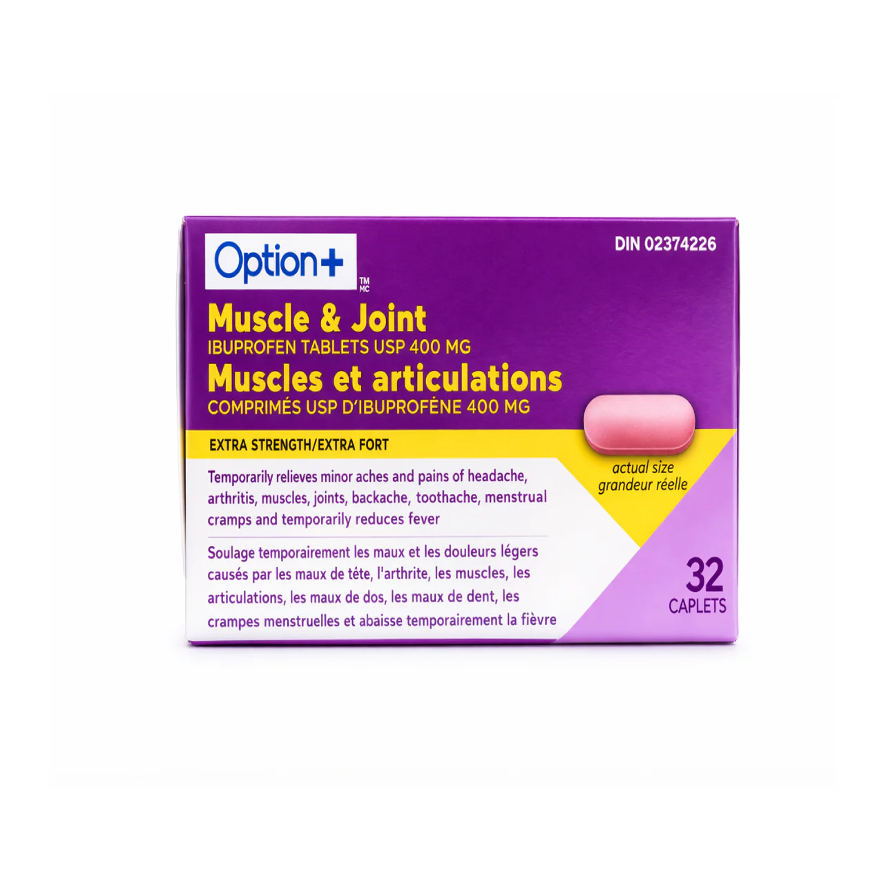 Option+ Muscle & Joint Extra Strength | 32 Caplets