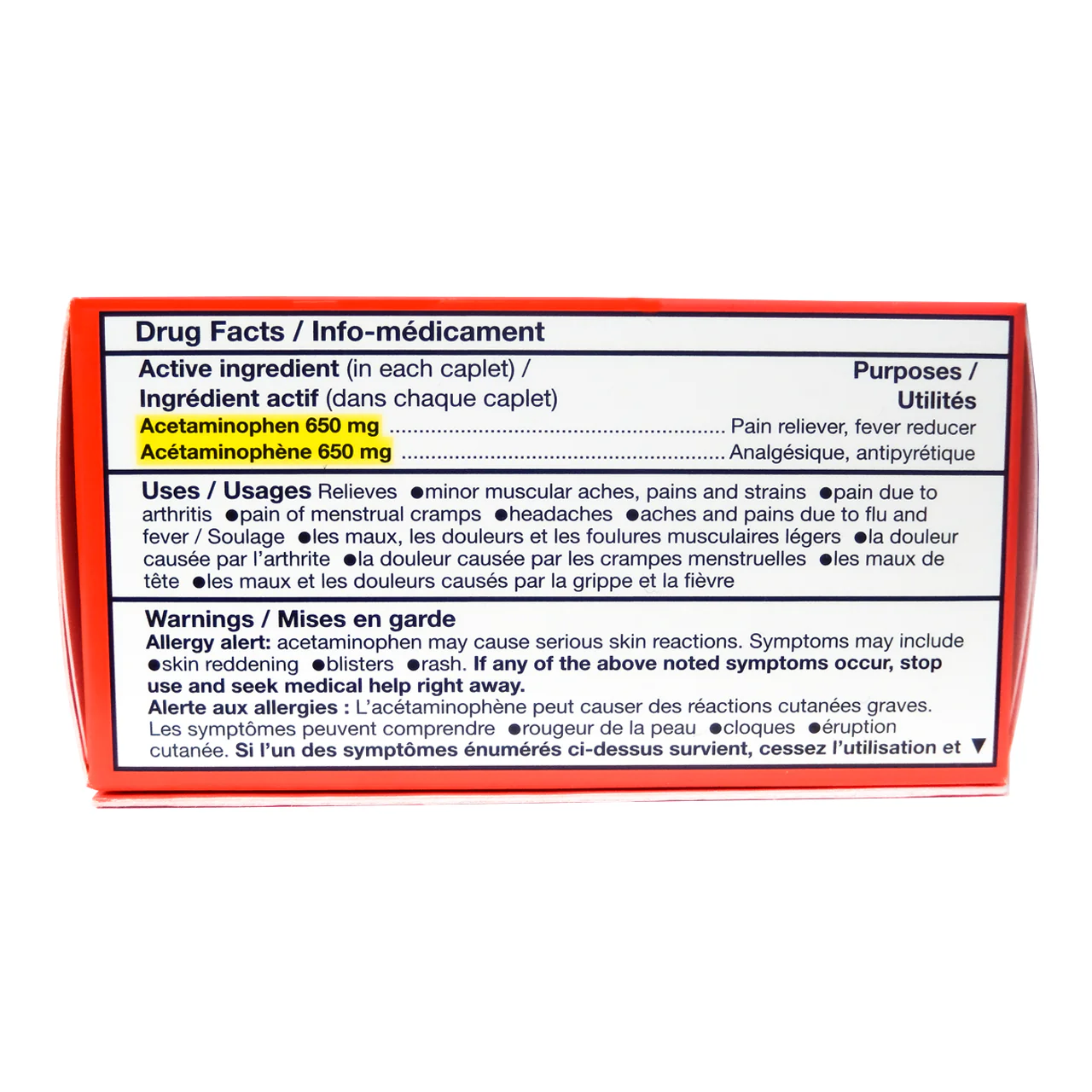 Option+ Muscle Aches & Body Tablets 650 mg | 72 Caplets - Image 2