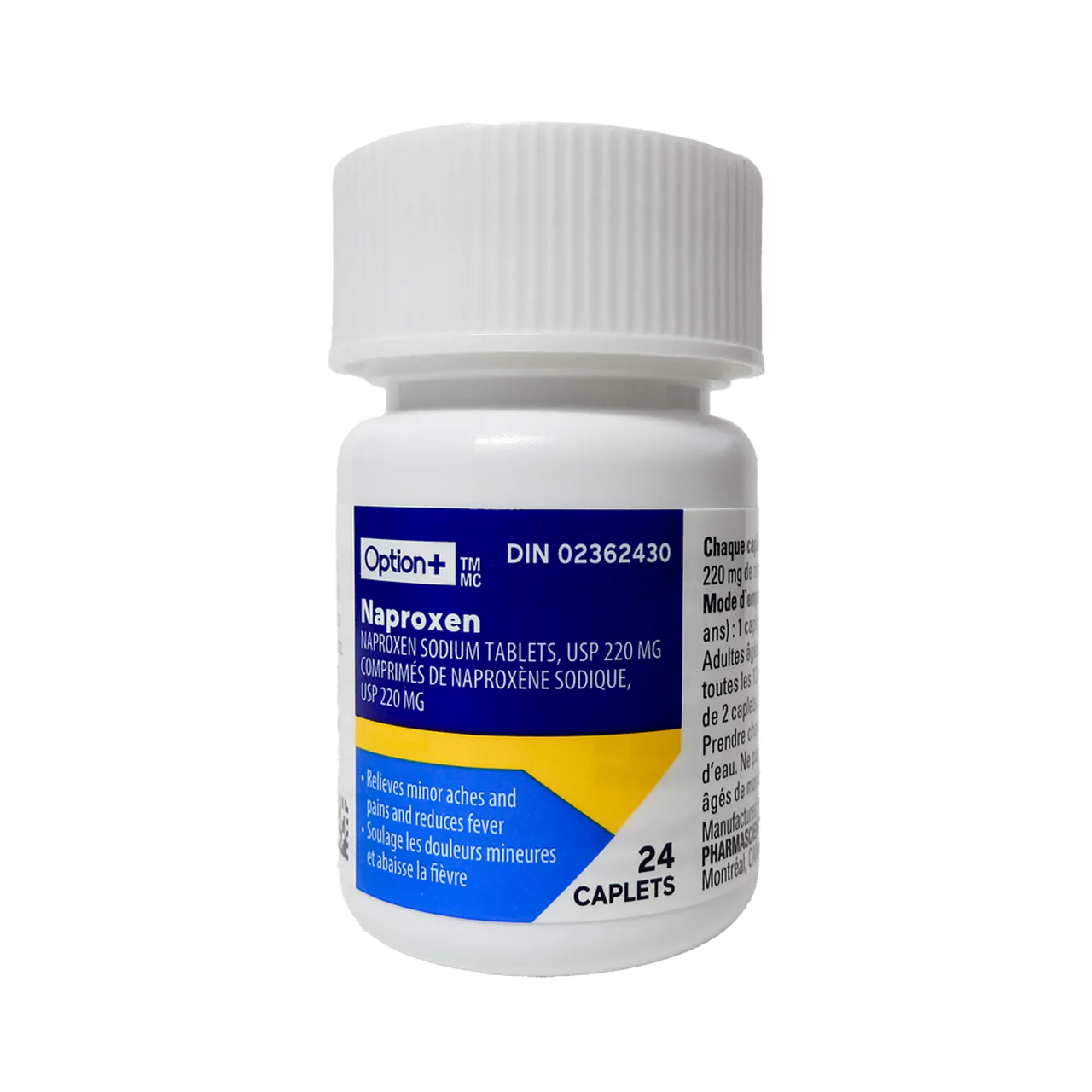 Option+ Naproxen Sodium Tablets USP 220 mg | 24 Caps - Image 3