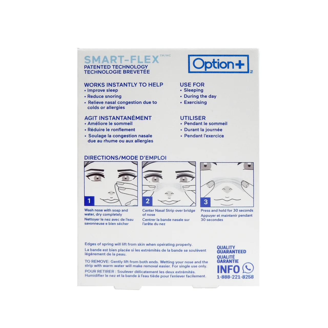 Option+ Clear Nasal Strips for Sensitive Skin - Large | 30 Strips - Image 2