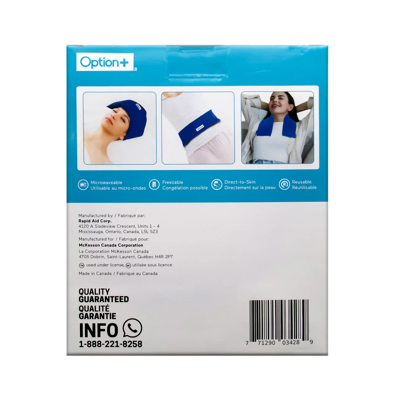 Option+ Therapy Oat Bag Hot and Cold | 1 Long Bag - Image 6