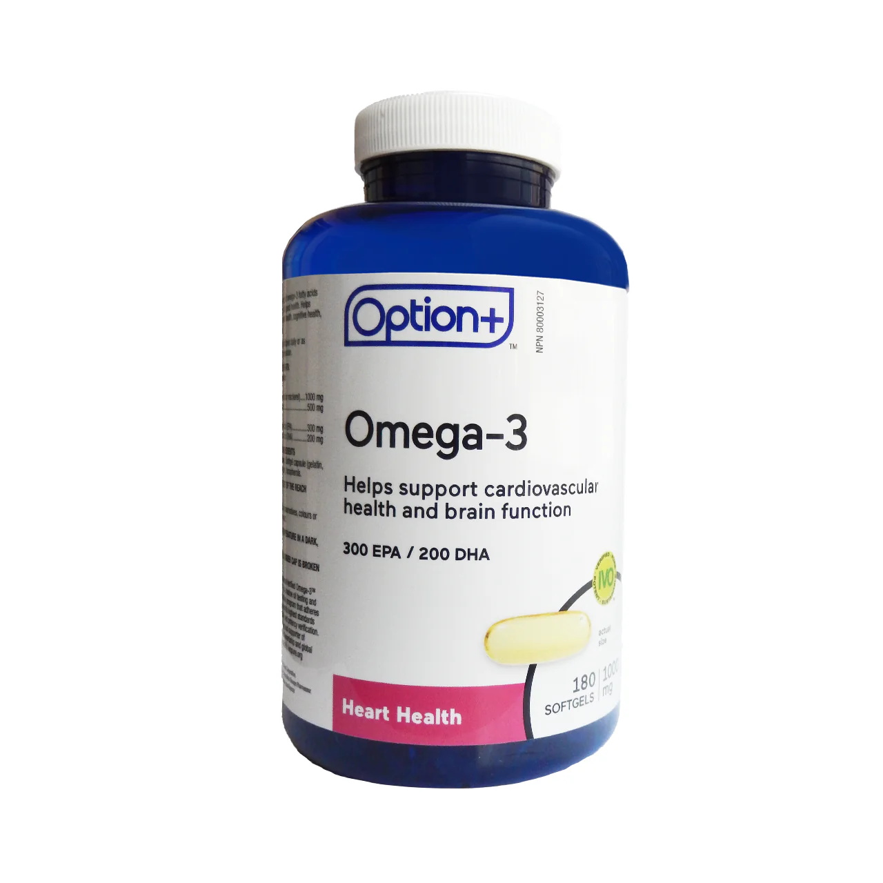 Option+ Omega 3 | 1000 mg X 180 Soft Gels