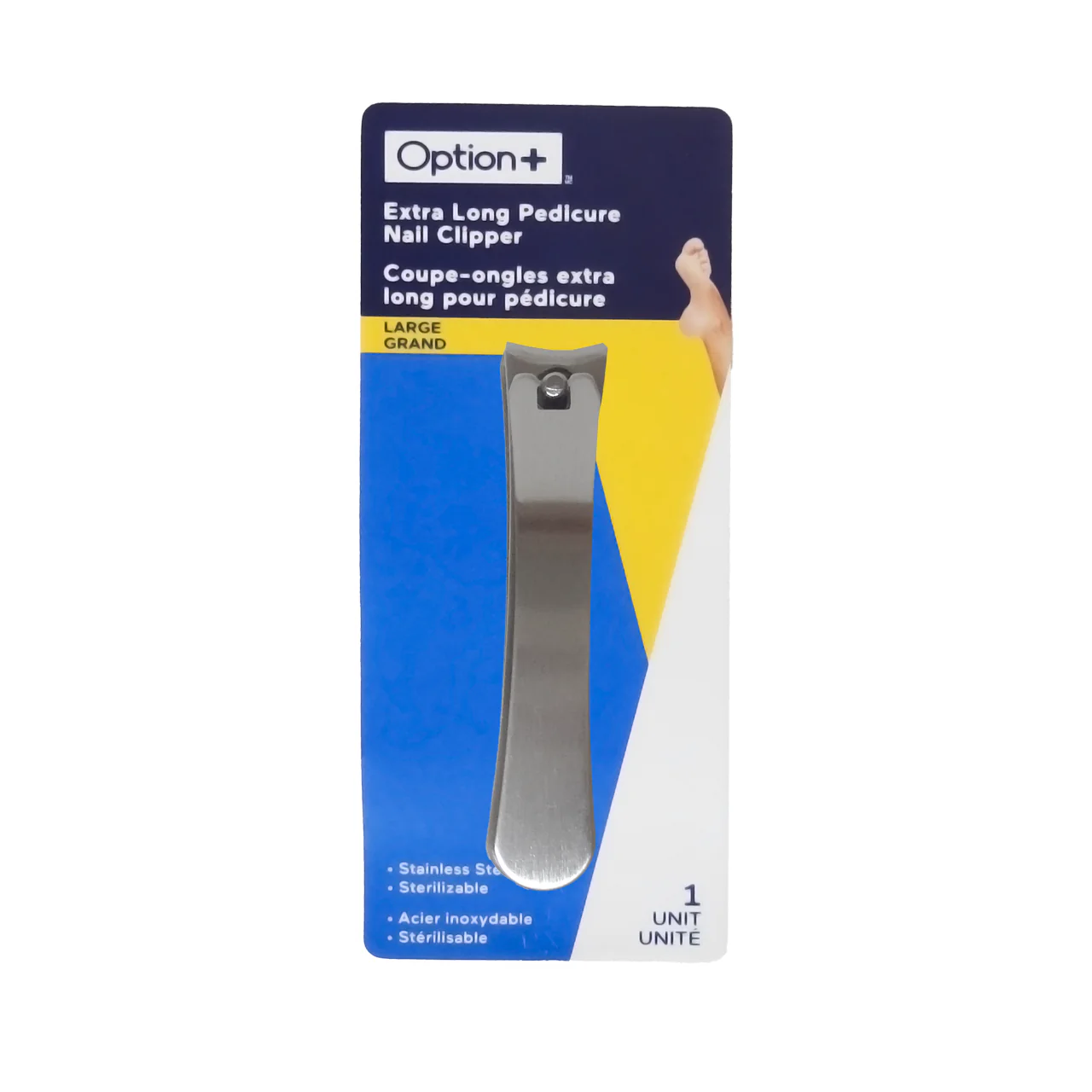 Option+ Extra Long Pedicure Nail Clipper - Image 4