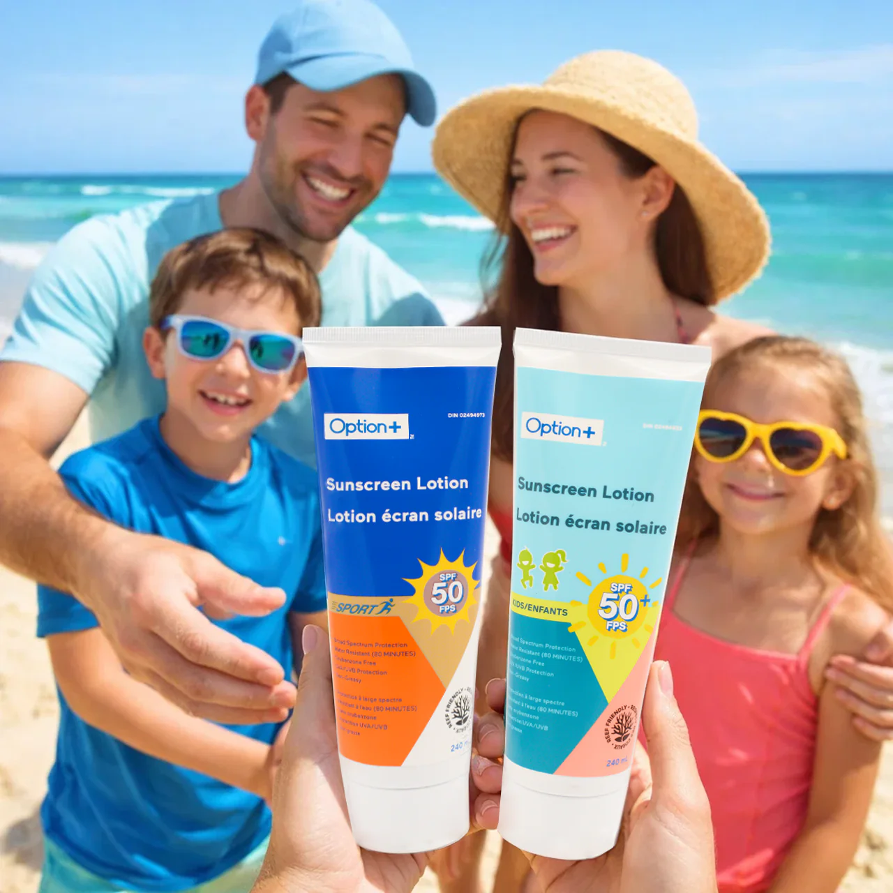 Option+ Sport Sunscreen Lotion SPF 50 | 240 mL - Image 3