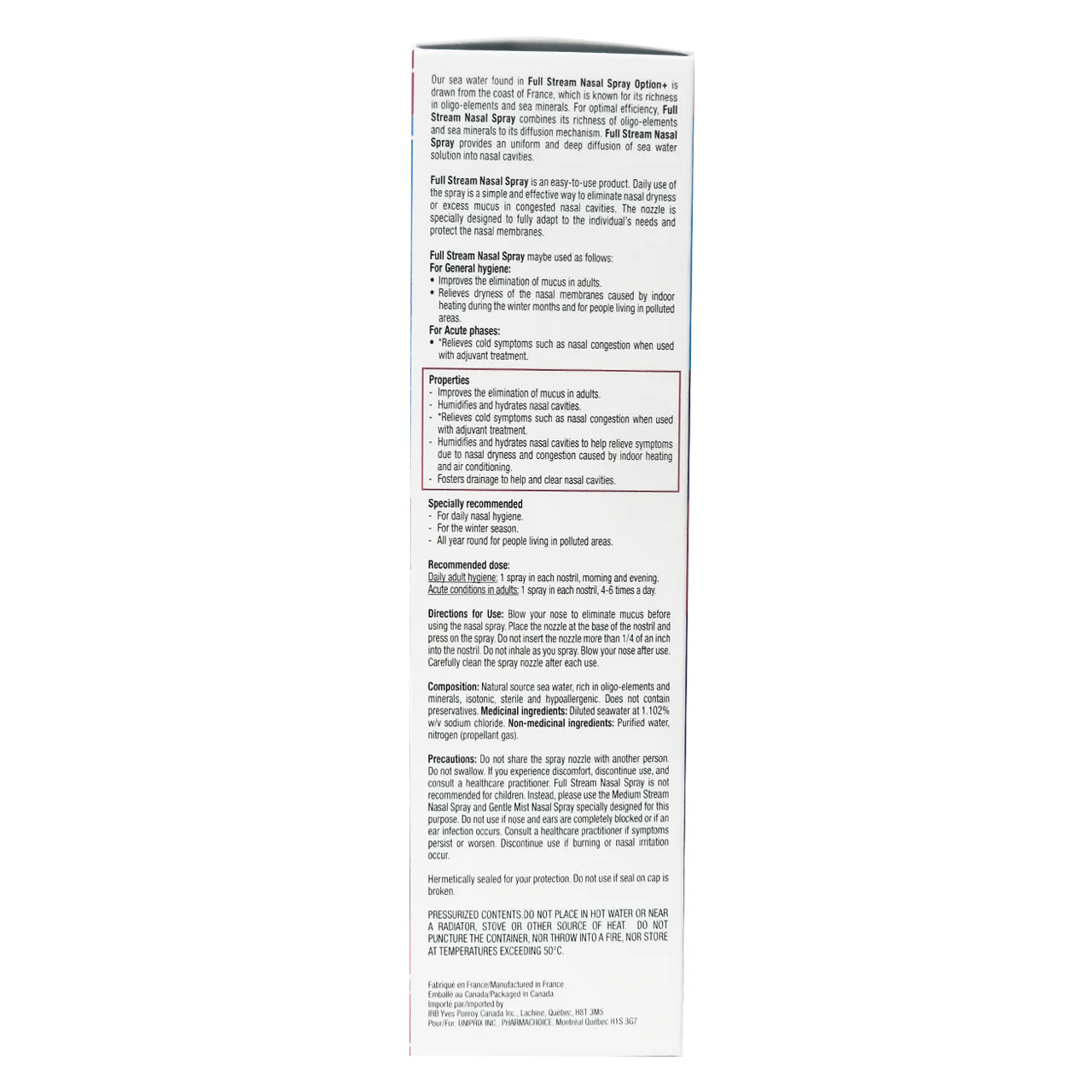 Option+ Sea Water Solution Nasal Spray Full Stream | 200 mL - Image 2