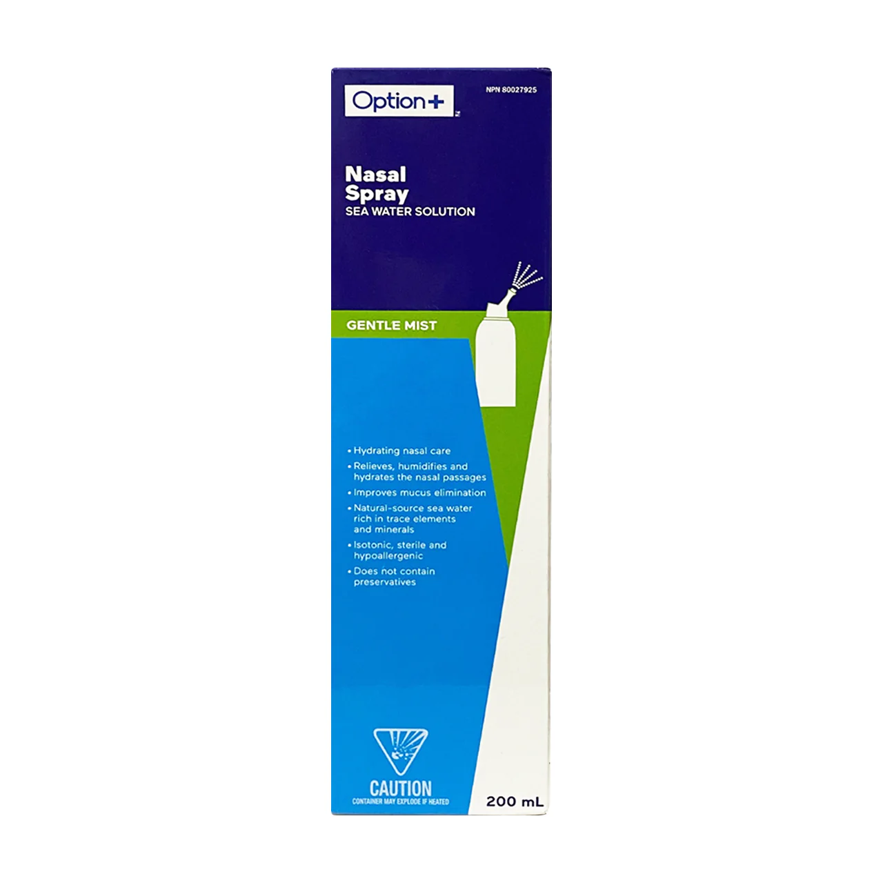 Option+ Sea Water Solution Nasal Spray | 200 mL
