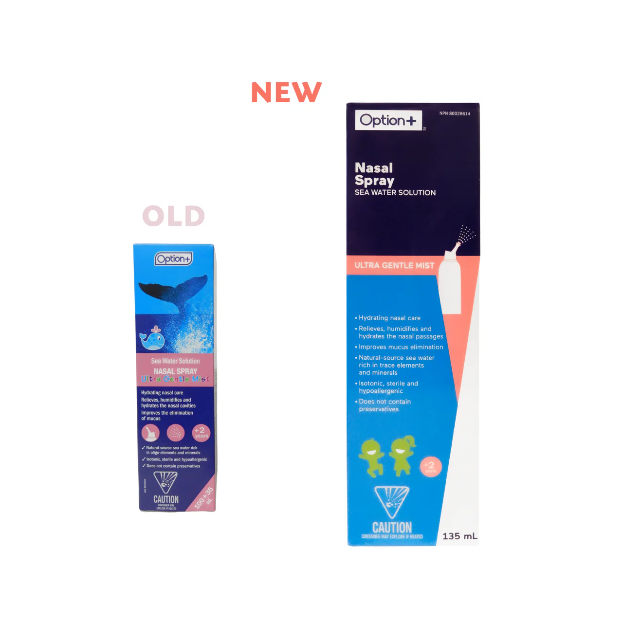 Option+ Sea Water Solution Nasal Spray with Ultra Gentle Mist | 135 mL - Image 2