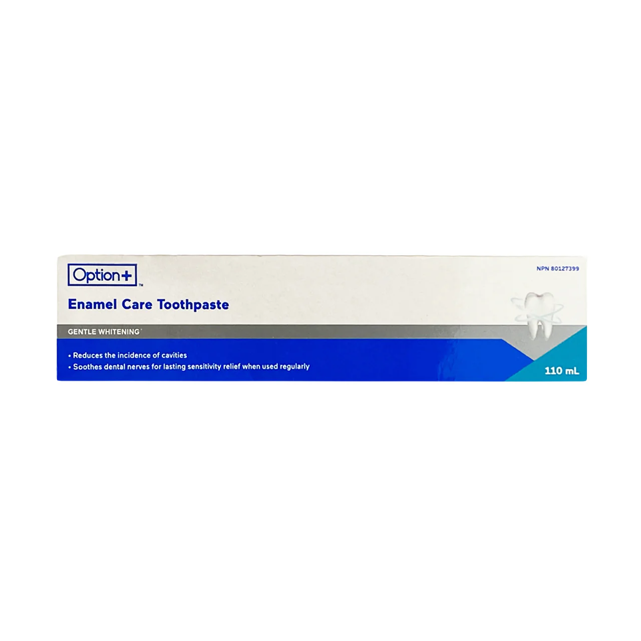 Option+ Enamel Care Toothpaste, Gentle Whitening | 110 mL
