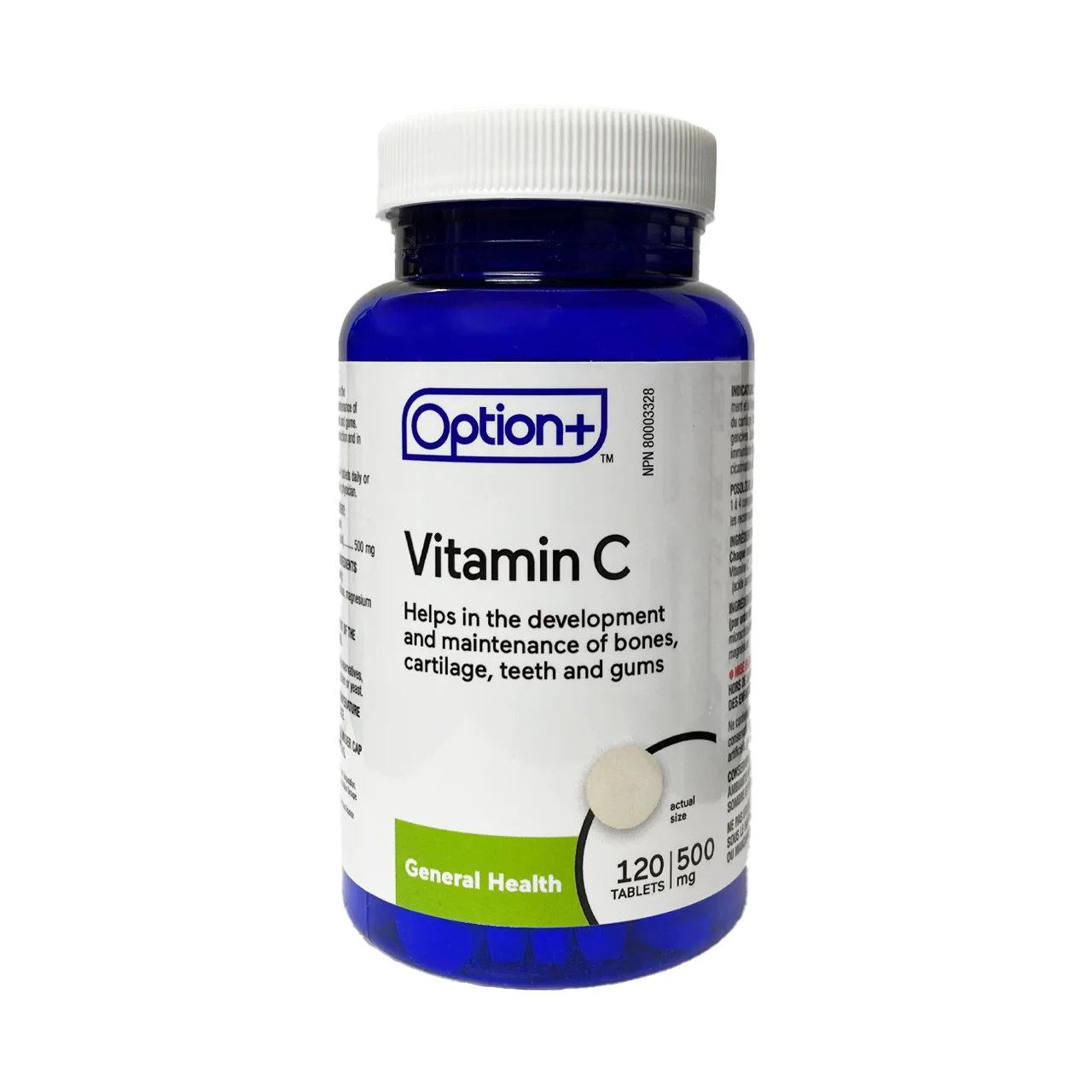 Option+ Vitamin C 500mg | 120 Tablets