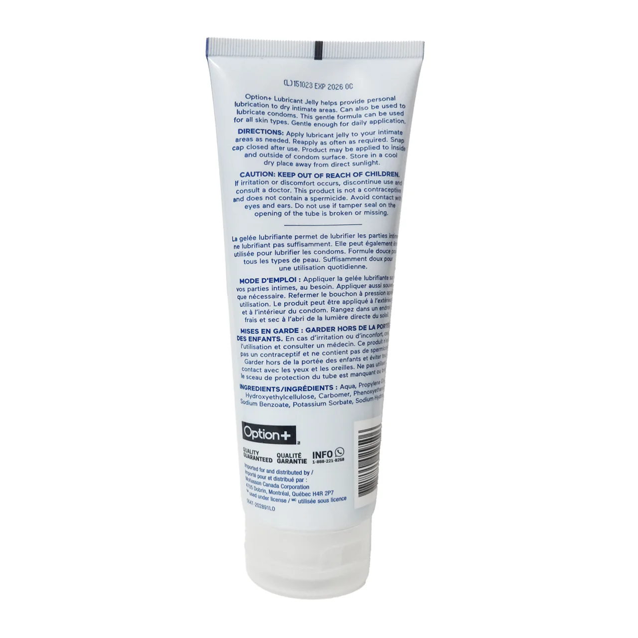 Option+ Water Based Personal Lubricating Gel | 225 g - Image 3