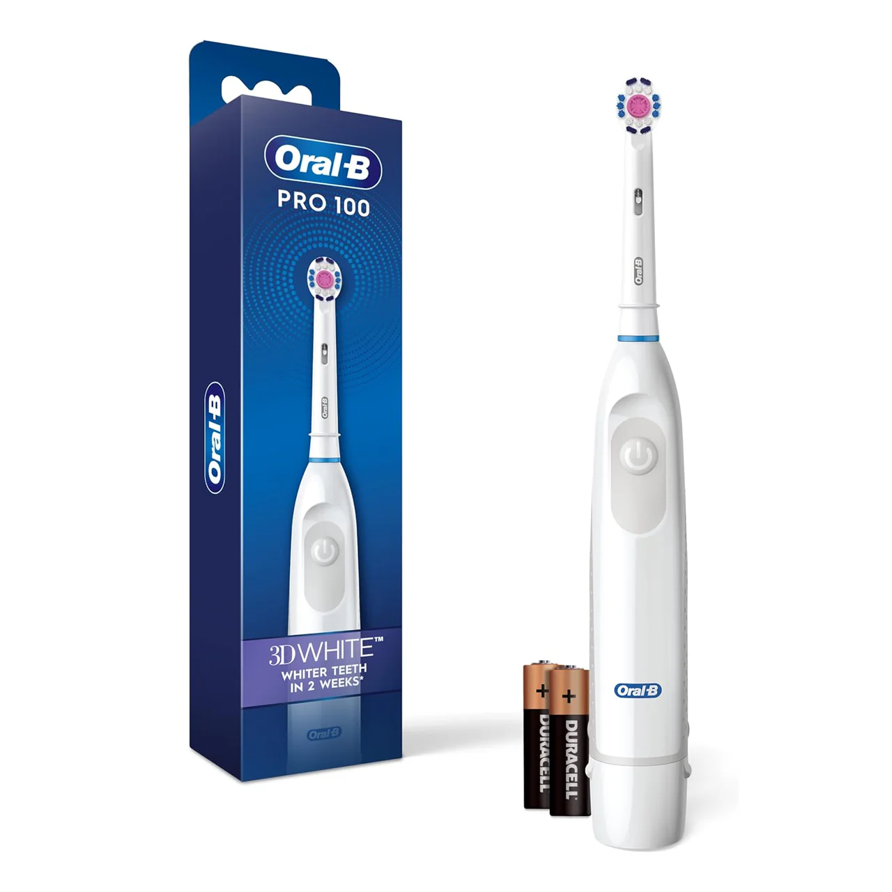 Oral-B - Pro 100 3D White Power Toothbrush | 1 Handle + 1 Brush Head - Image 3