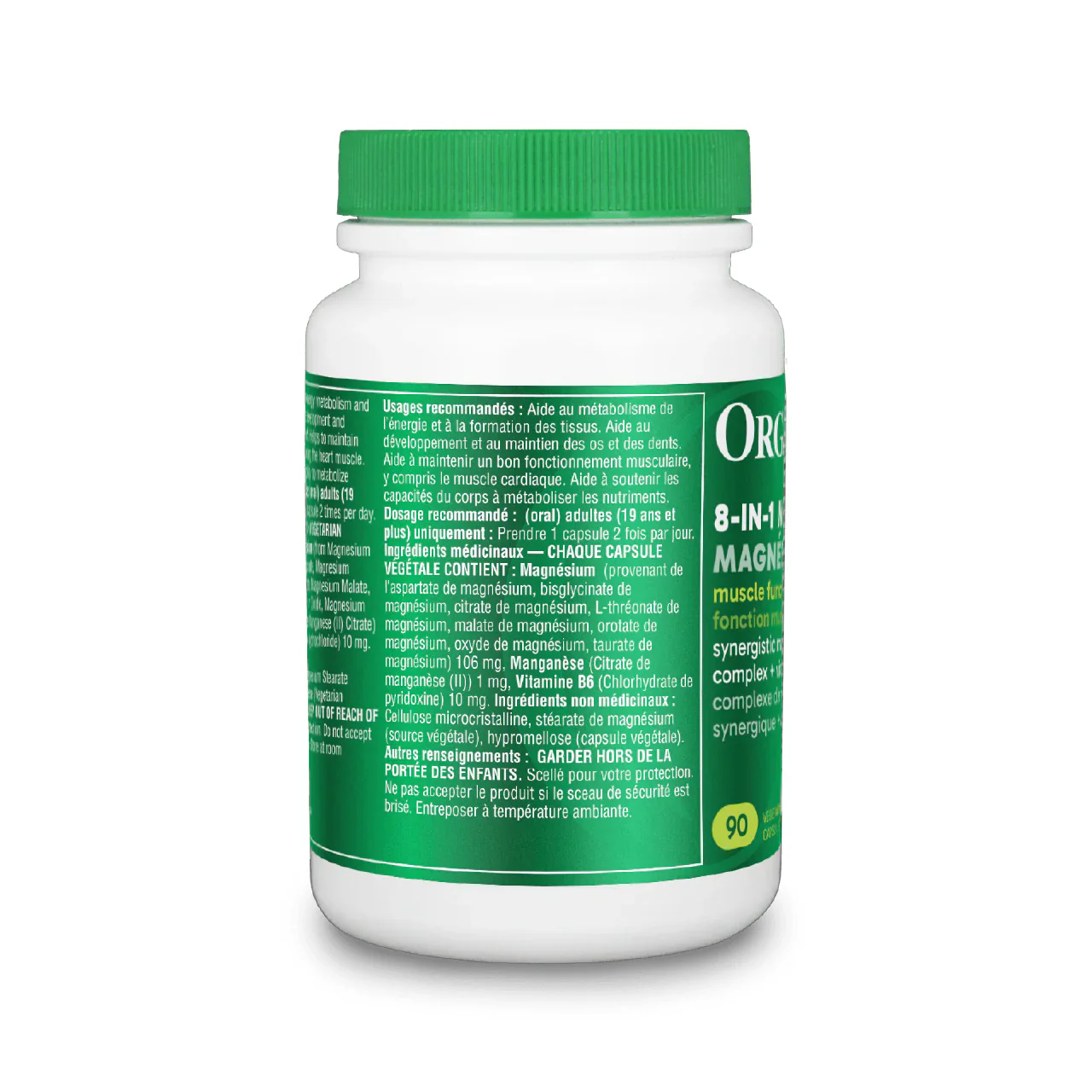 Organika 8-in-1 Magnesium | 90 Capsules - Image 2