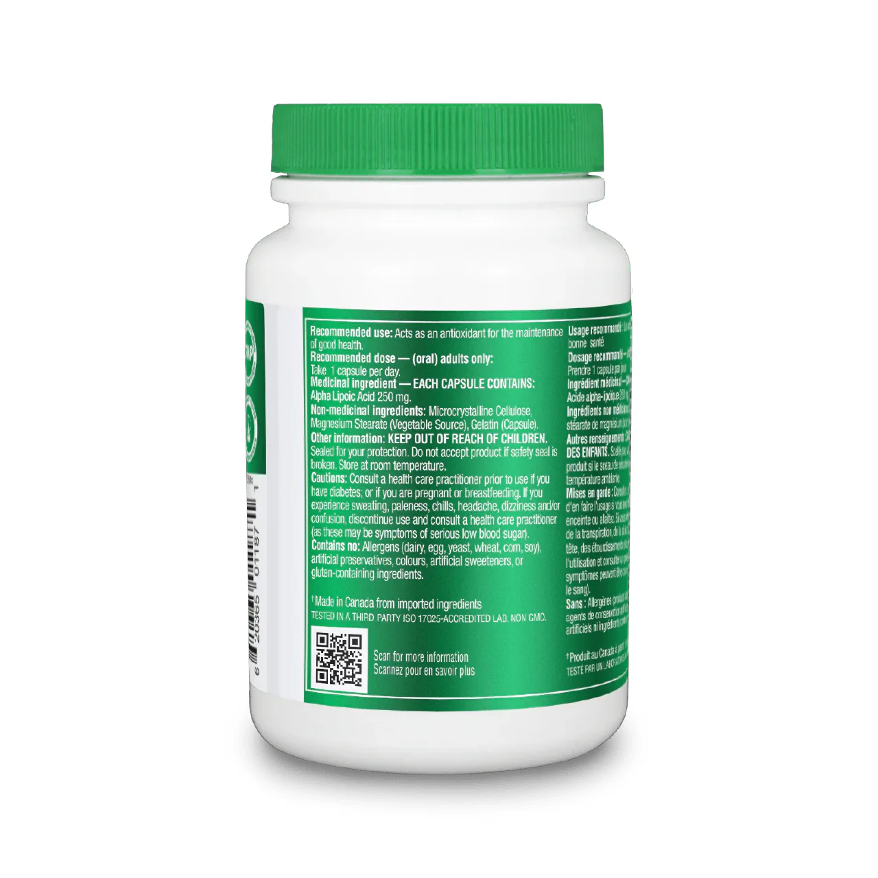 Organika - Alpha Lipoic Acid | 120 Caplets - Image 2