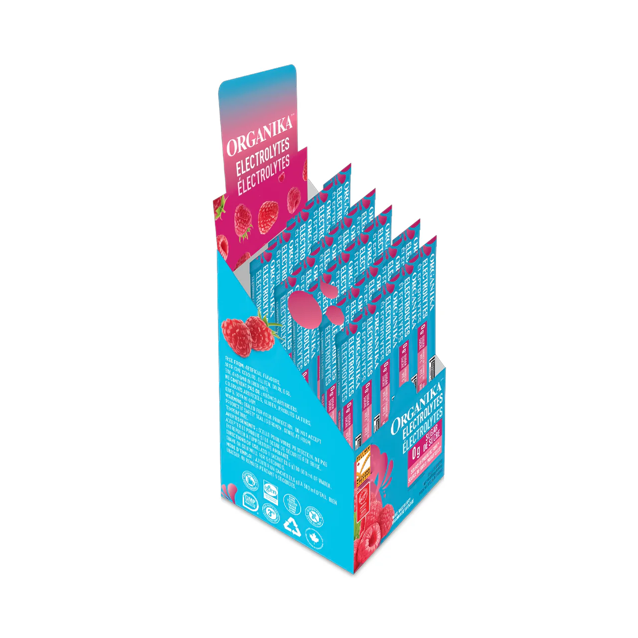 Organika - Electrolytes Satchets, Wild Raspberry | 25 Satchets x 3.5 g - Image 2