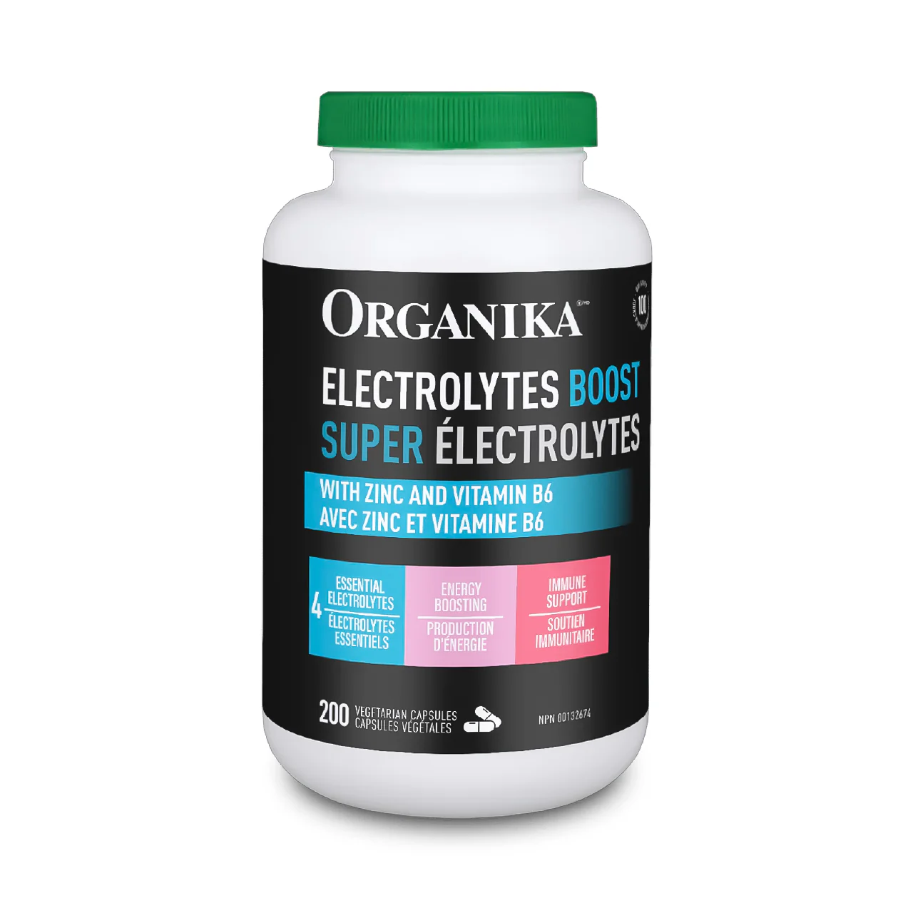 Organika - Electrolytes Boost With Zinc & Vitamin B6 | 200 Capsules