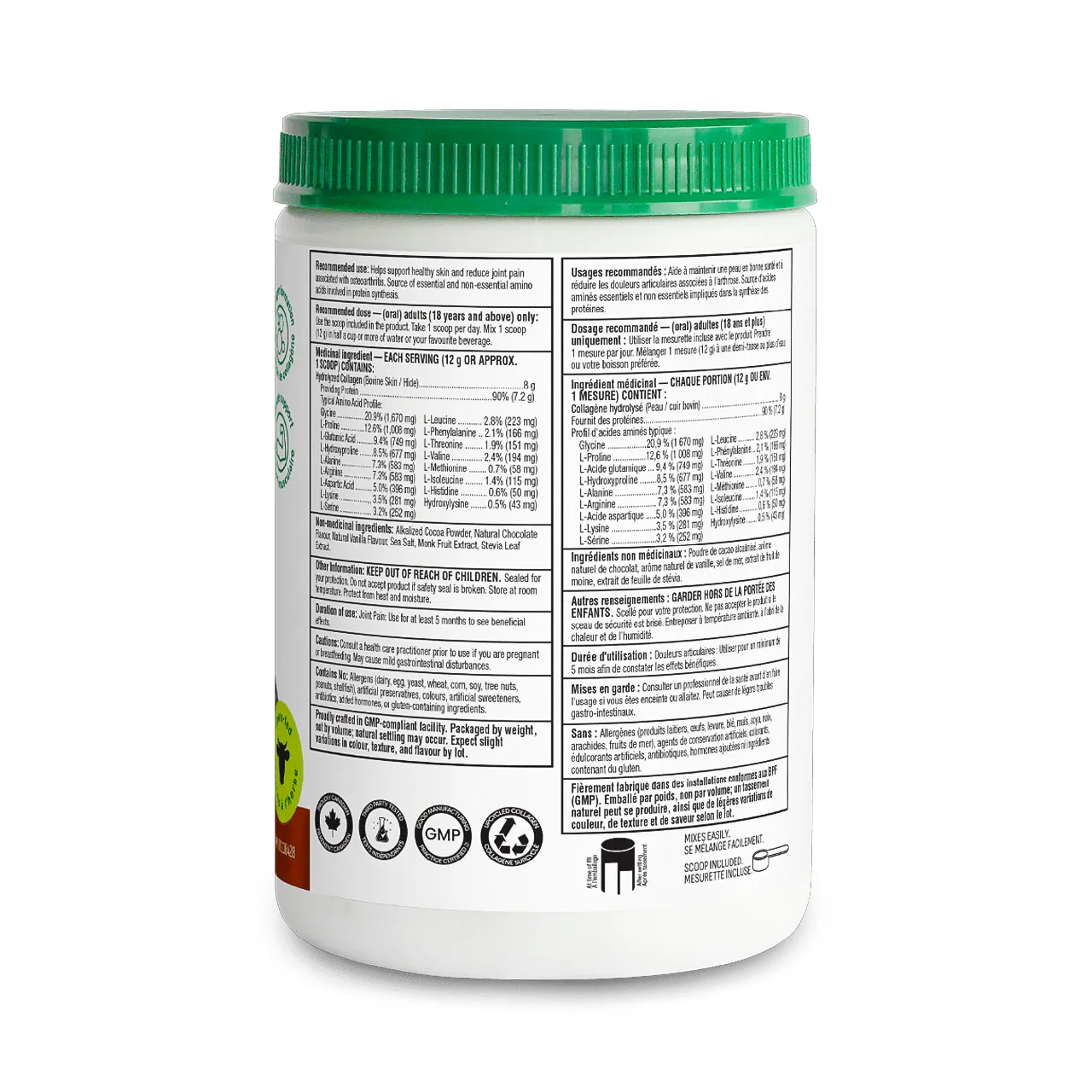 Organika - Enhanced Collagen Protein, Chocolate | 252 g - Image 2
