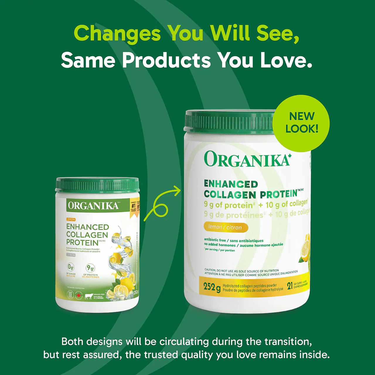 Organika - Enhanced Collagen Protein, Lemon | 252 g - Image 3