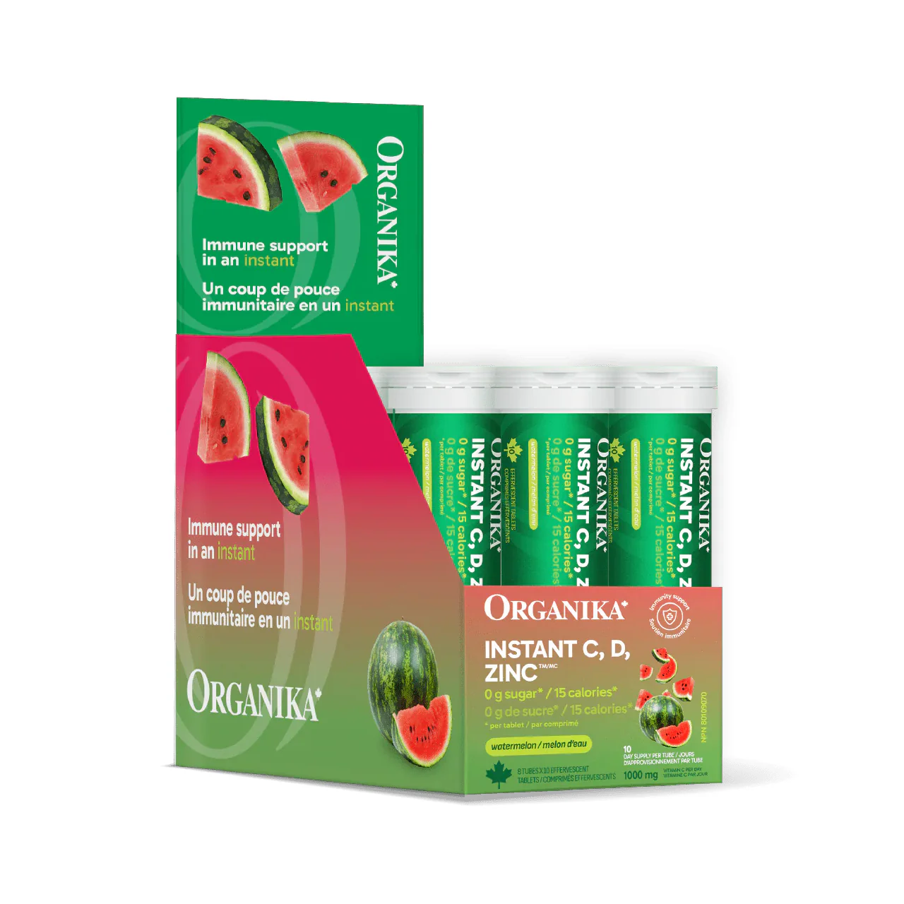 Organika - Instant C, D, Immunity Watermelon | Box of 8 - Image 2