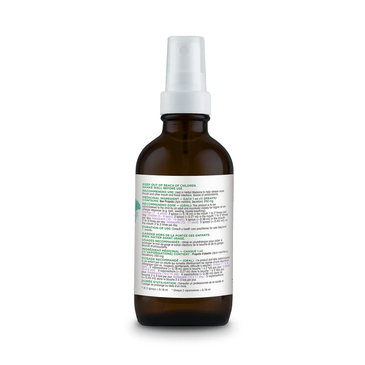 Organika - Kids Bee Propolis Spray, Elderberry | 30 mL - Image 2