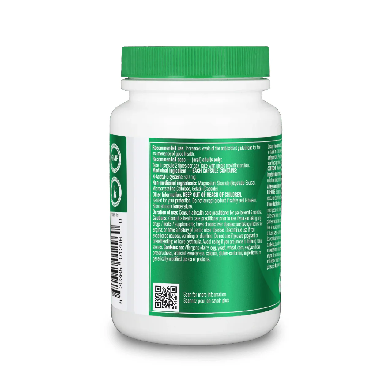 Organika - N-Acetyl-L-Cysteine NAC | 180 Capsules - Image 2