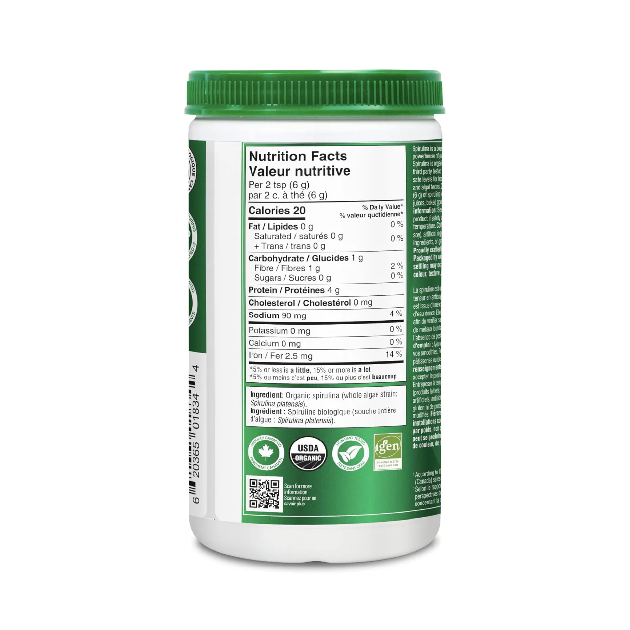 Organika - Organic Spirulina Algae | 500 g - Image 2