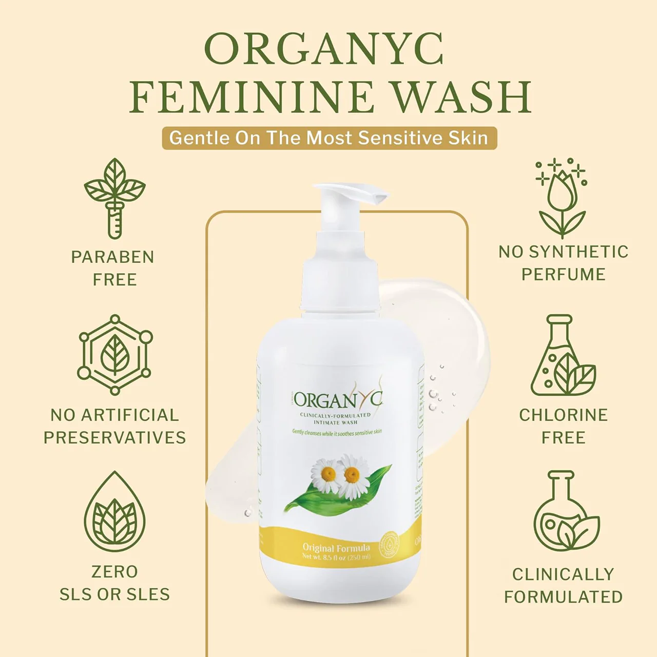 Organyc - Intimate Wash With Chamomile | 250 mL - Image 3