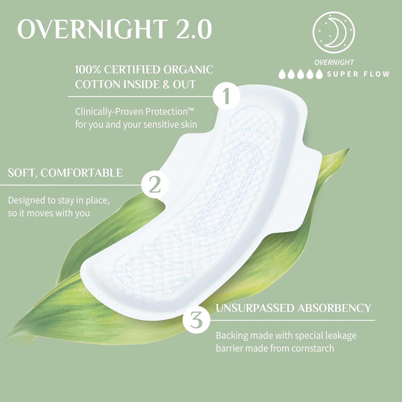 Organyc - Organic Cotton Super Flow | 7 Pads - Image 3