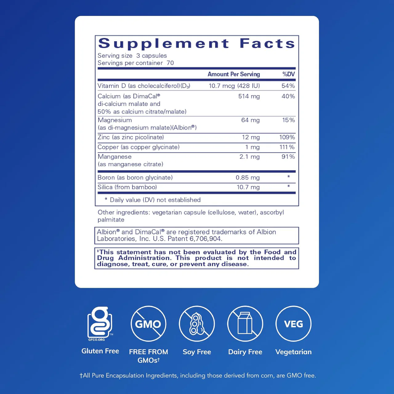 Pure Encapsulations - OsteoBalance | 210 Capsules - Image 2
