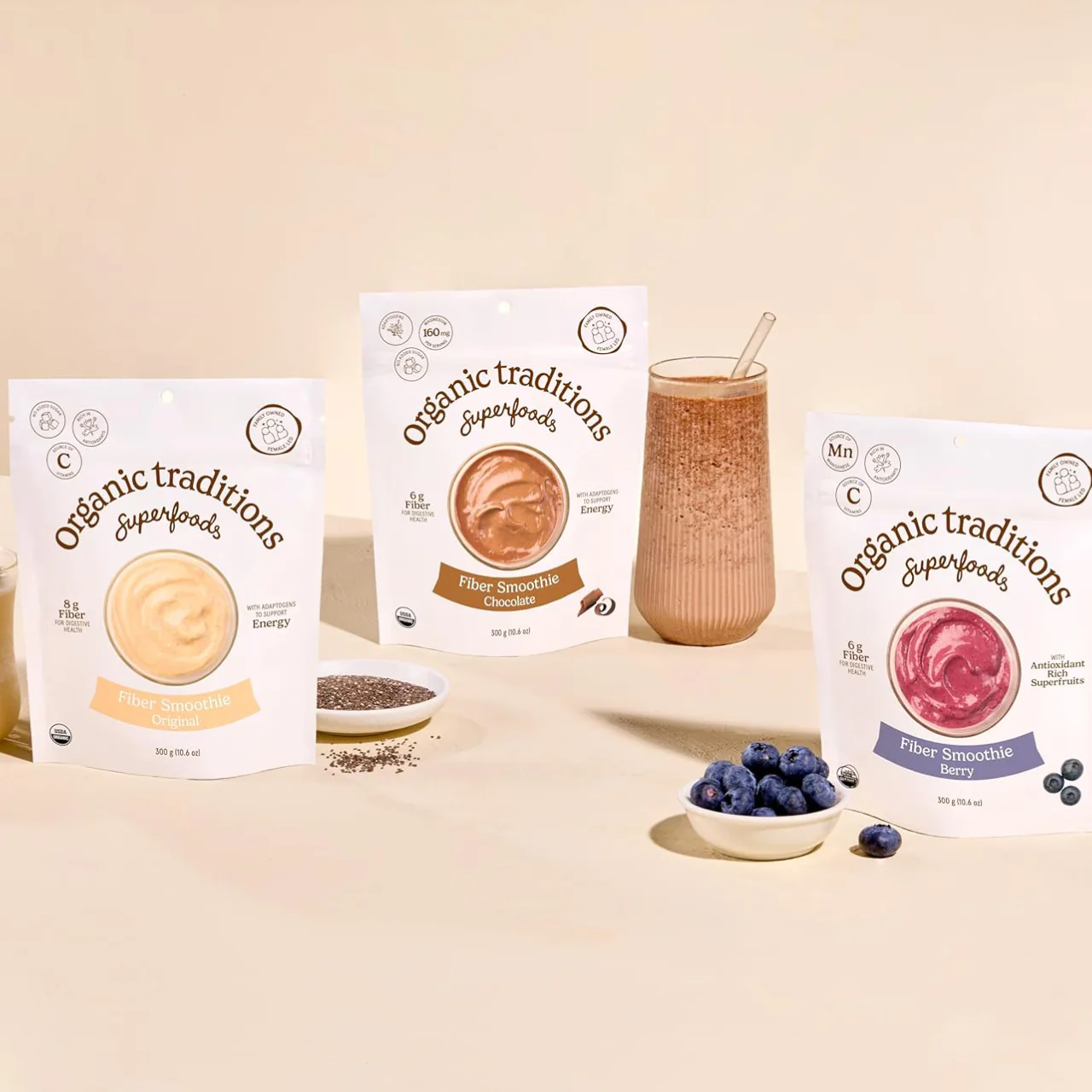 Organic Traditions - Fibre Fuel, Chocolate | 300 g - Image 4