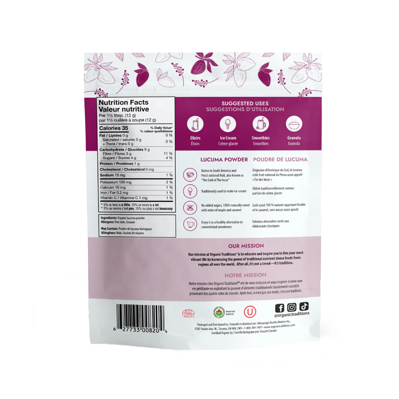 Organic Traditions - Lucuma Powder | 200 g - Image 2