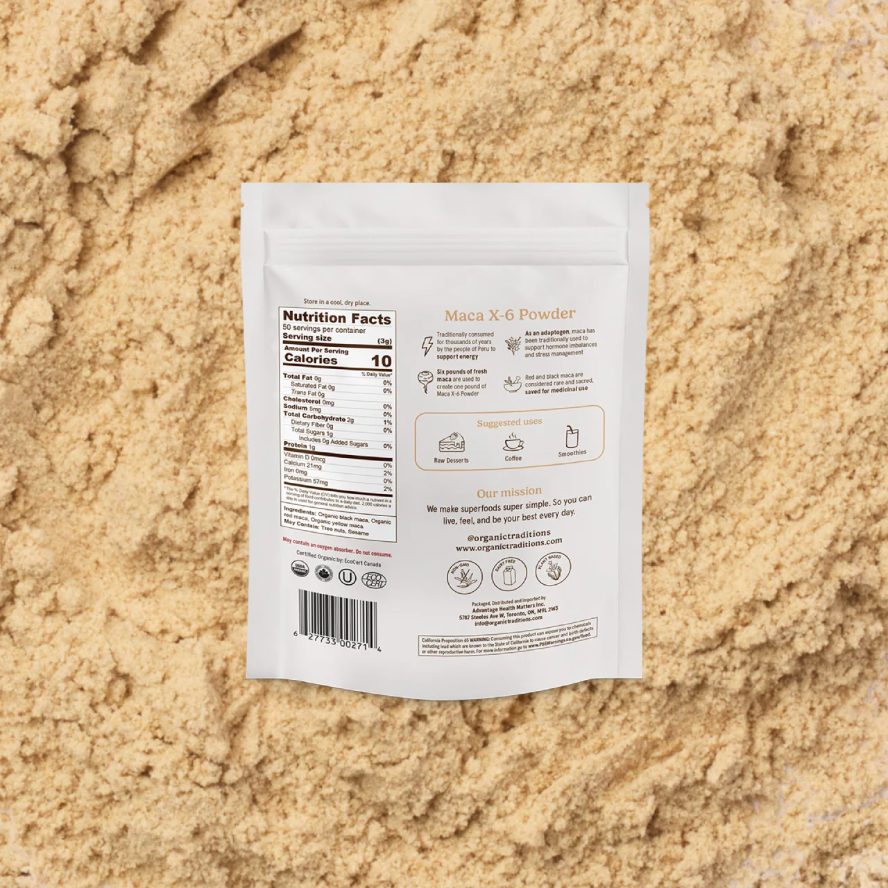 Organic Traditions - Maca X-6 Powder 6:1 | 150 g - Image 4
