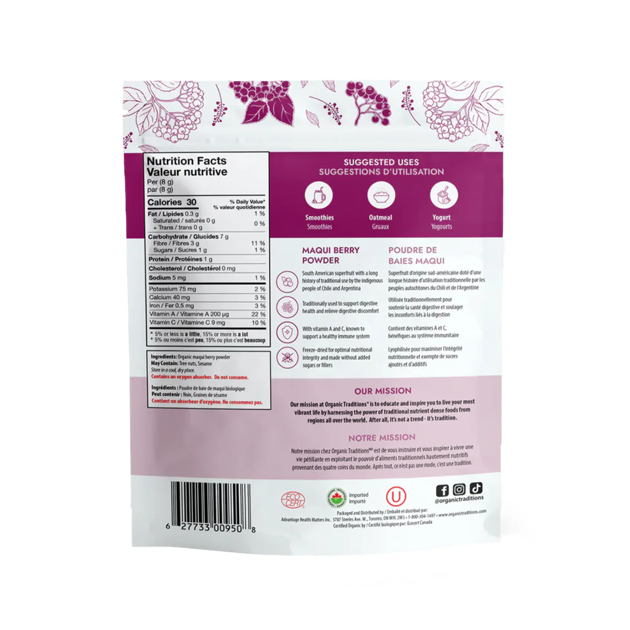 Organic Traditions - Maqui Berry Powder | 100 g - Image 2