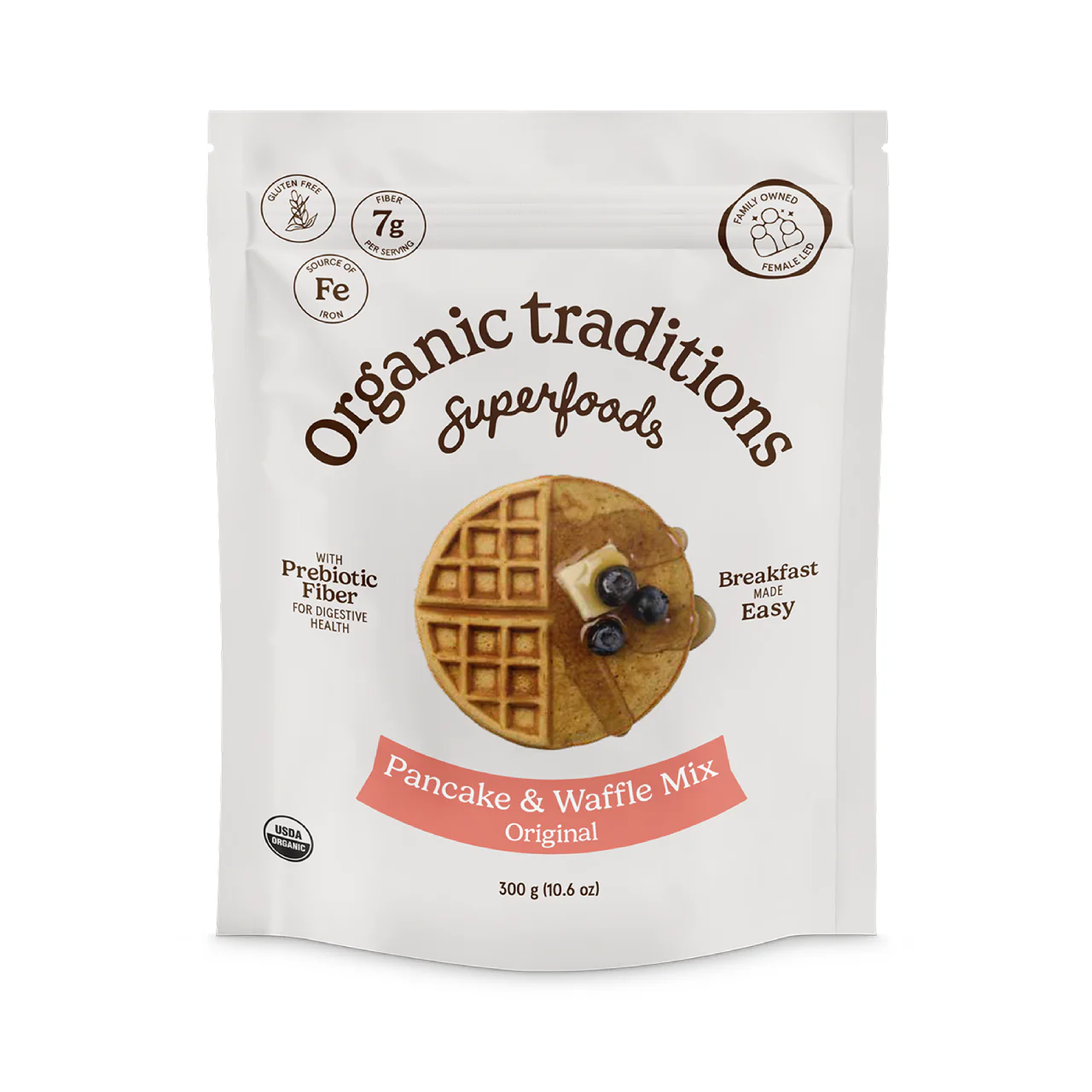 Organic Traditions - Pancake And Waffle Mix, Original | 300 g