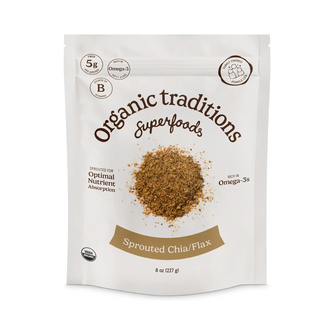 Organic Traditions - Sprouted Chia/Flax | 227 g
