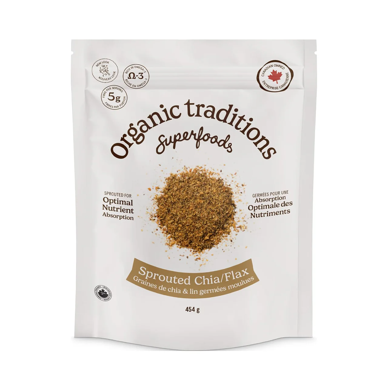 Organic Traditions - Sprouted Chia/Flax | 454 g