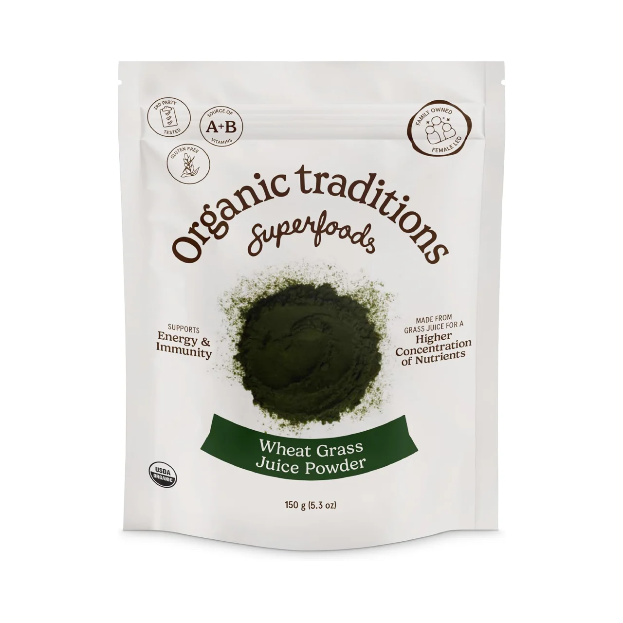 Organic Traditions - Wheat Grass Juice Powder | 150 g