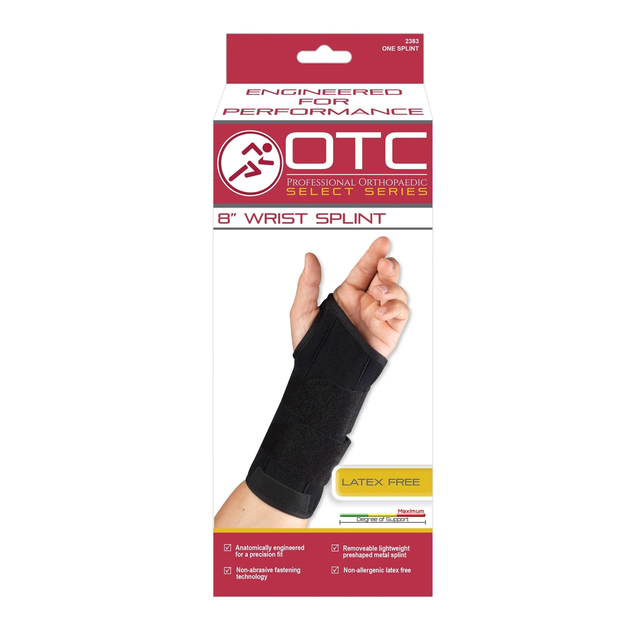 OTC - 8" Wrist Brace Black