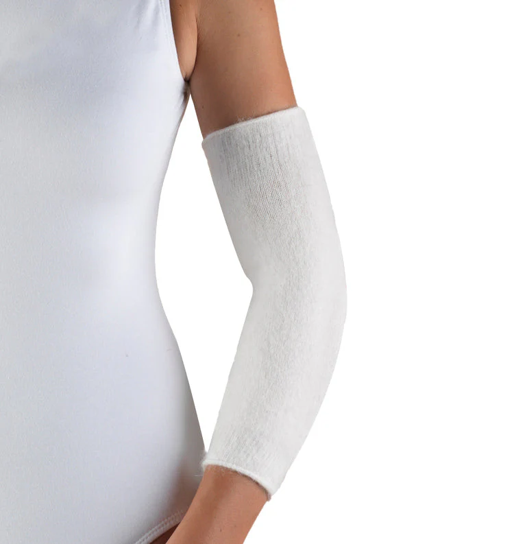 OTC - Angora Elbow Warmers White (Pair) - Image 2
