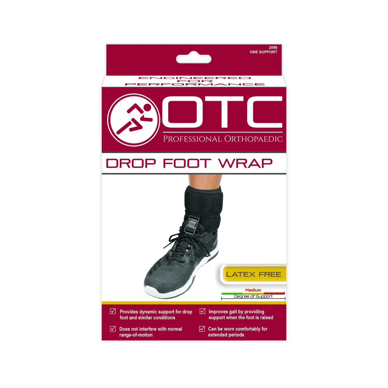 OTC - Drop-Foot Ankle Wrap, Black | Universal - Image 6