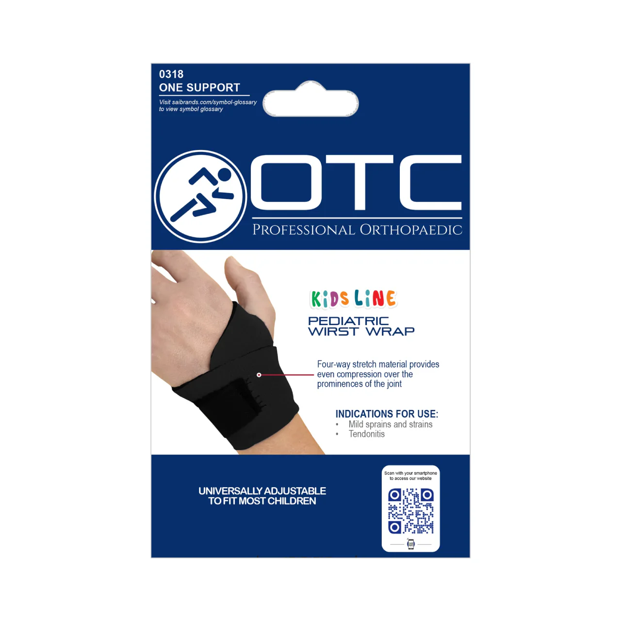 OTC – KidsLine Adjustable Strap, Black | Universal Fit