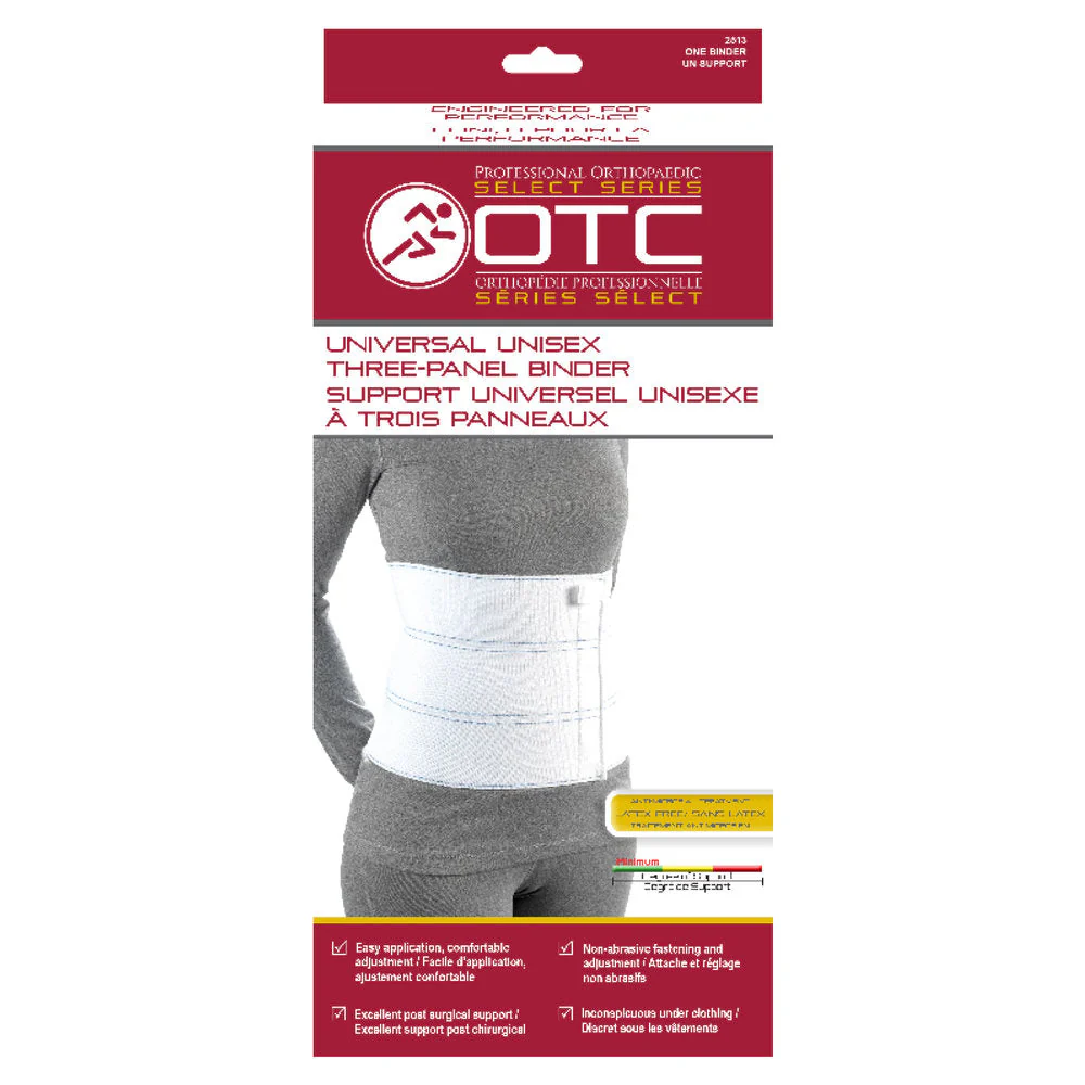 OTC - 3-Panel 9" Abdominal Binder White