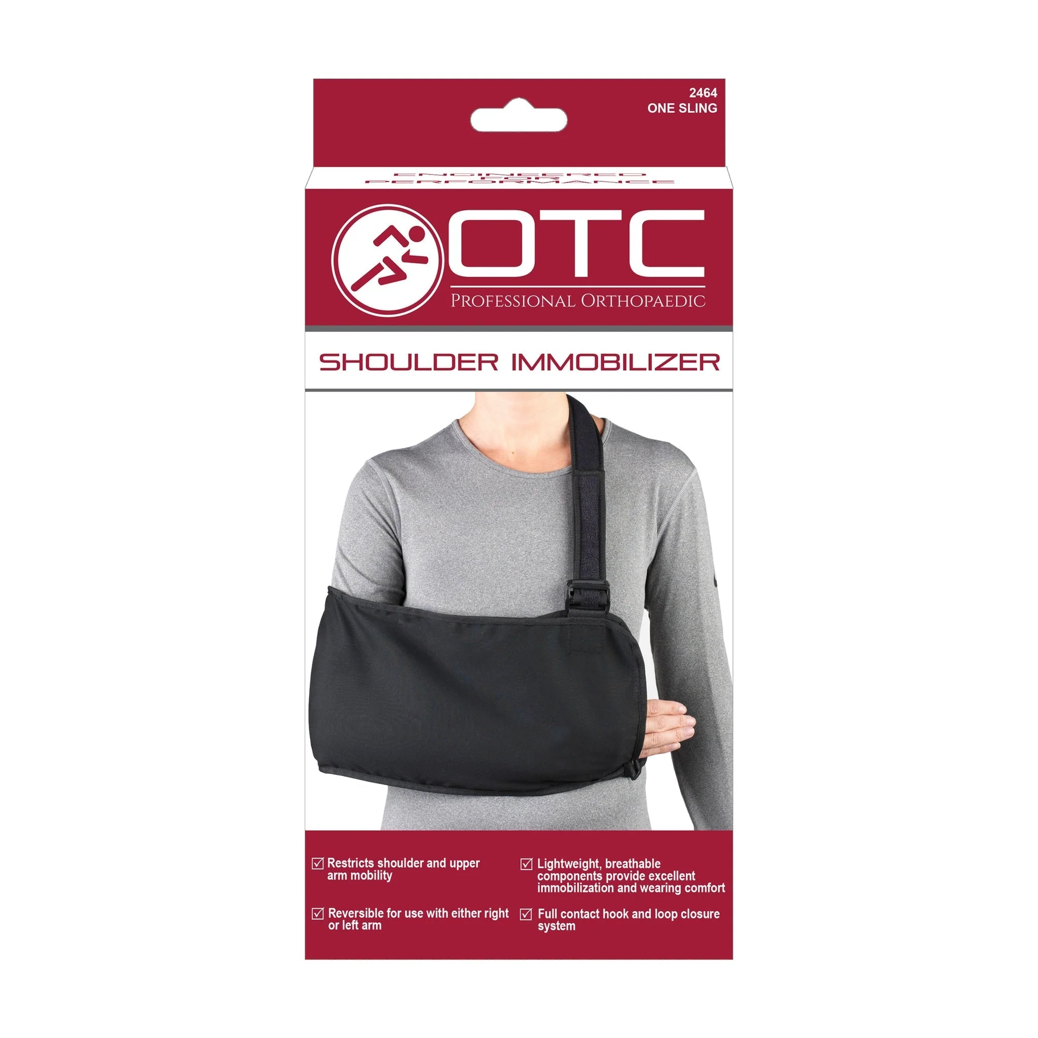 OTC - Lightweight Shoulder Immobilizer Black