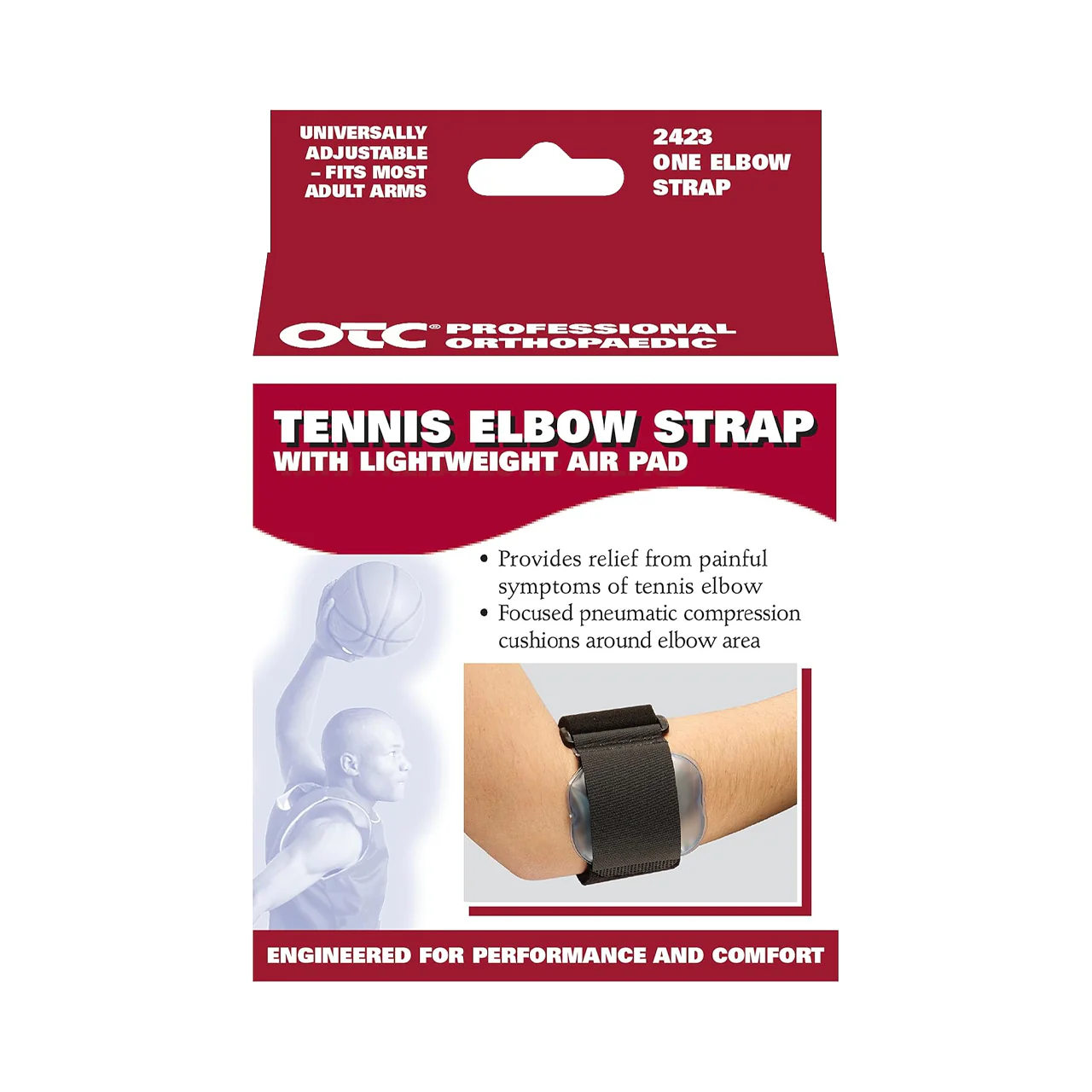 OTC - Tennis Elbow Support/Air Pad, Black | Universal - Image 2