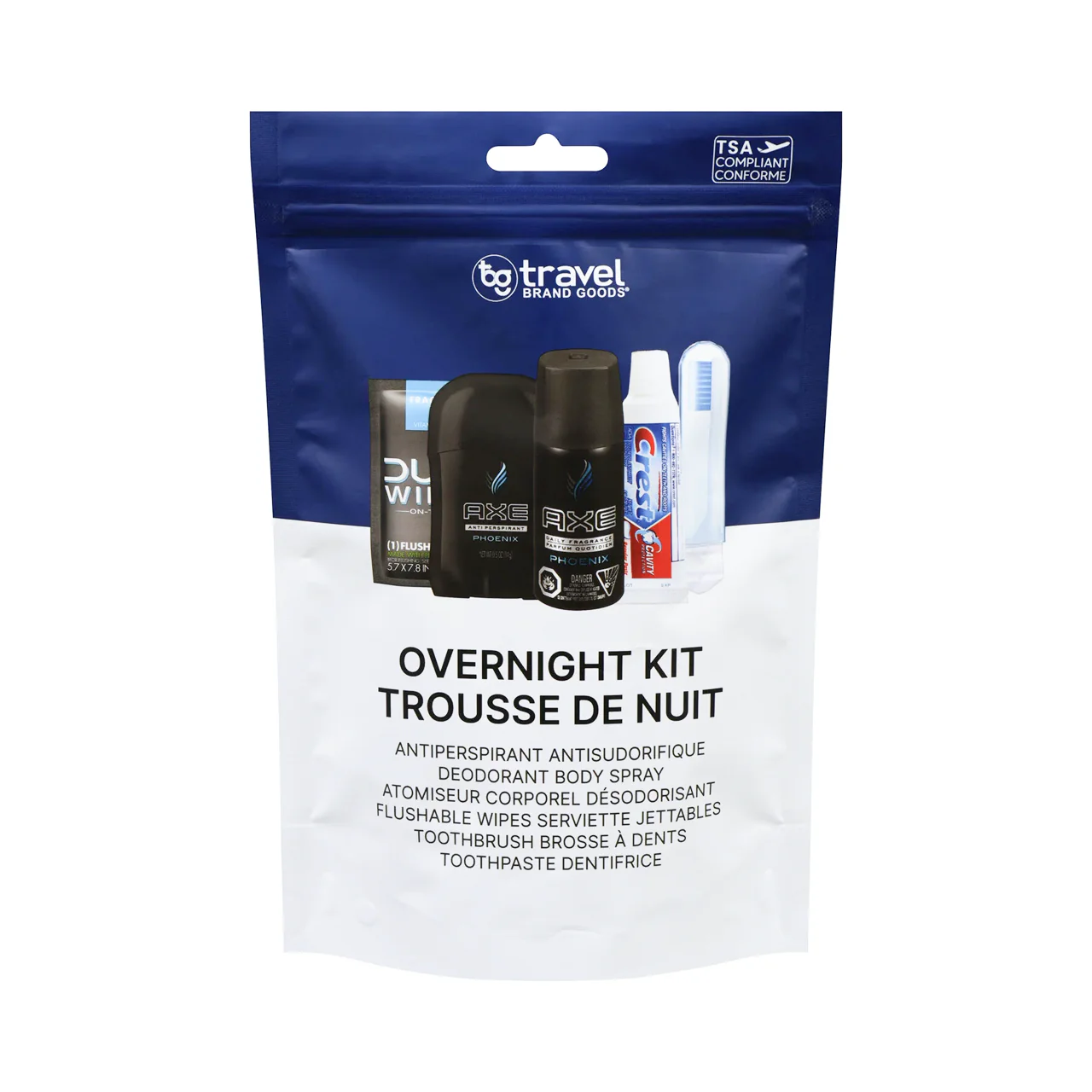 Travel Brand Goods - Men's Overnight Travel Kit | 4 Piece