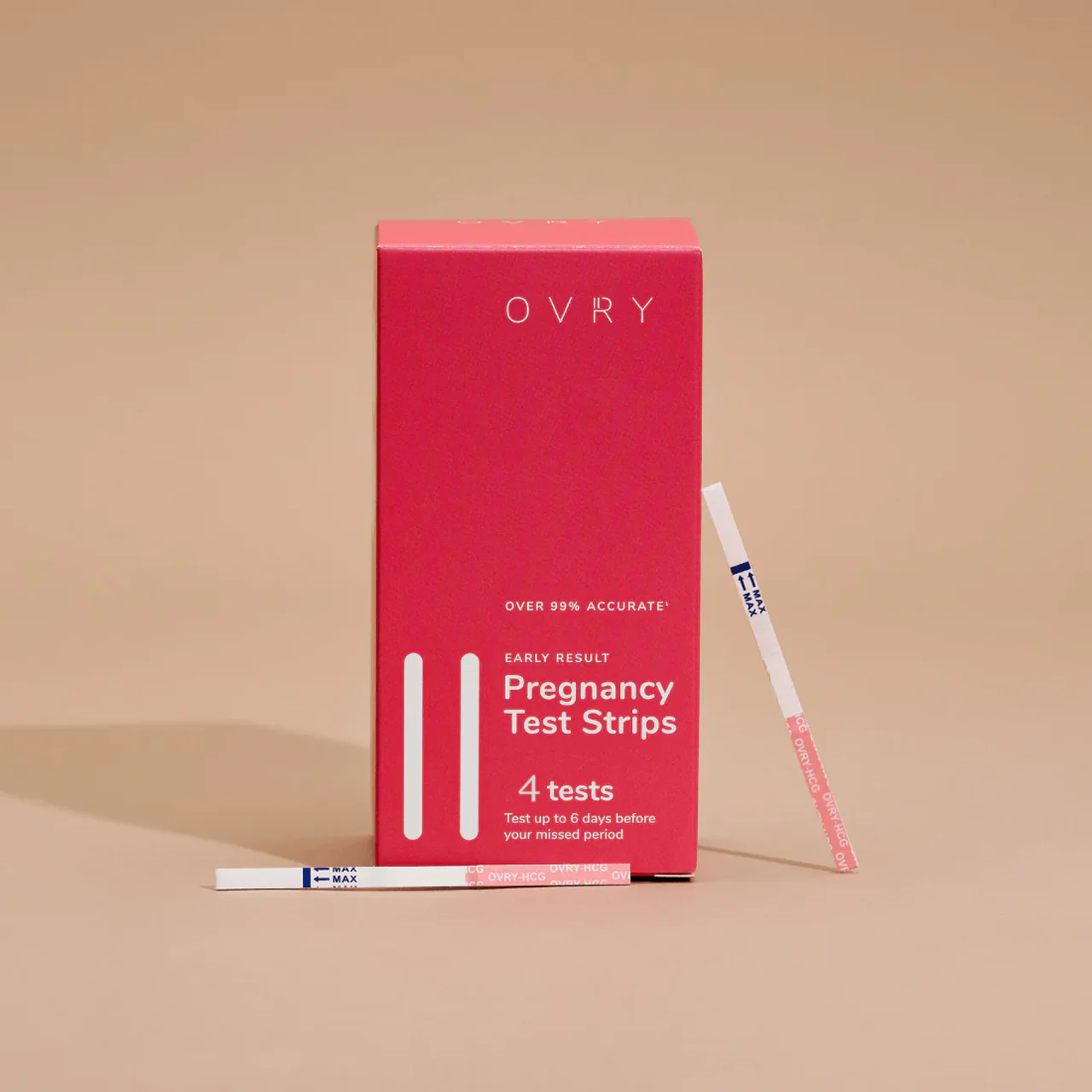 OVRY - Early Result Pregnancy Test Strips | 4 Tests - Image 2