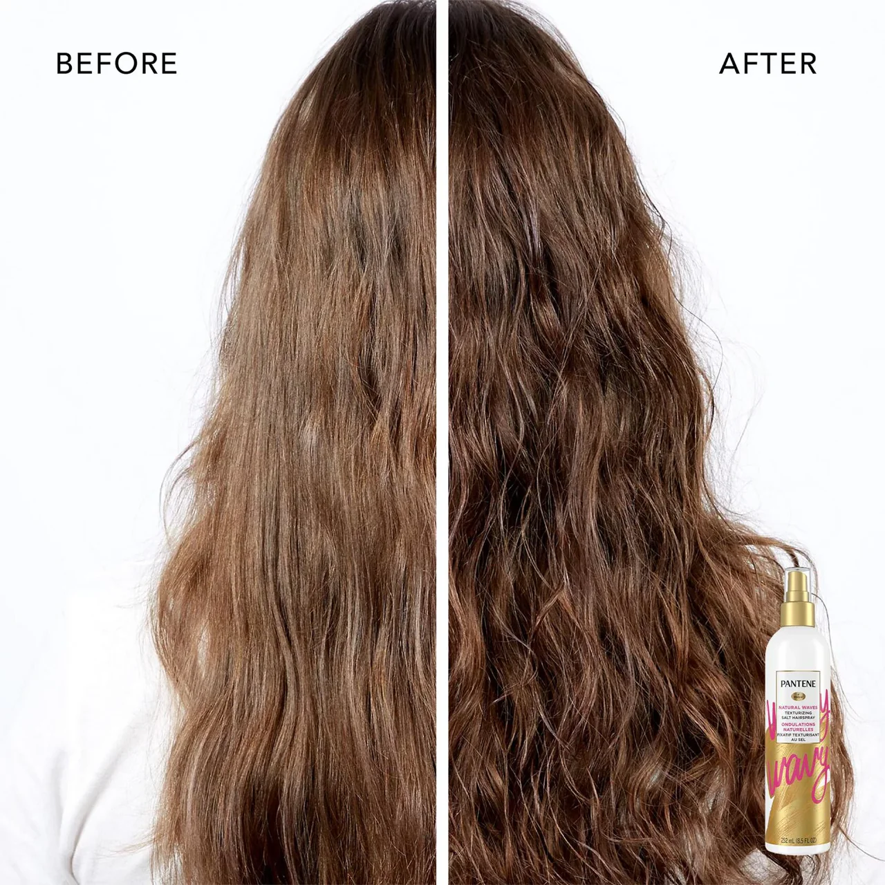 Pantene - Natural Waves Texturizing Salt Hairspray | 252 mL - Image 4