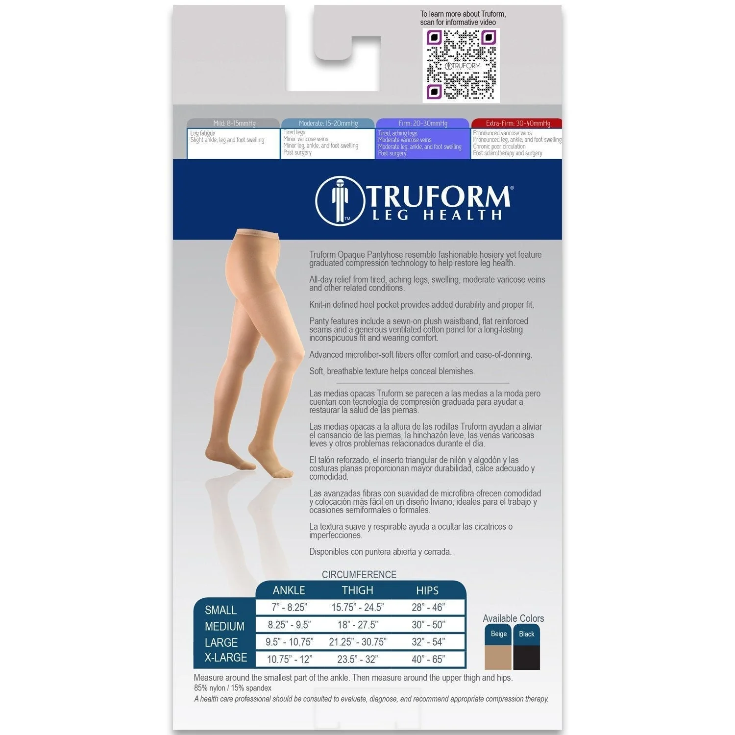 TRUFORM - Pantyhose Opaque | 20-30 Mmhg