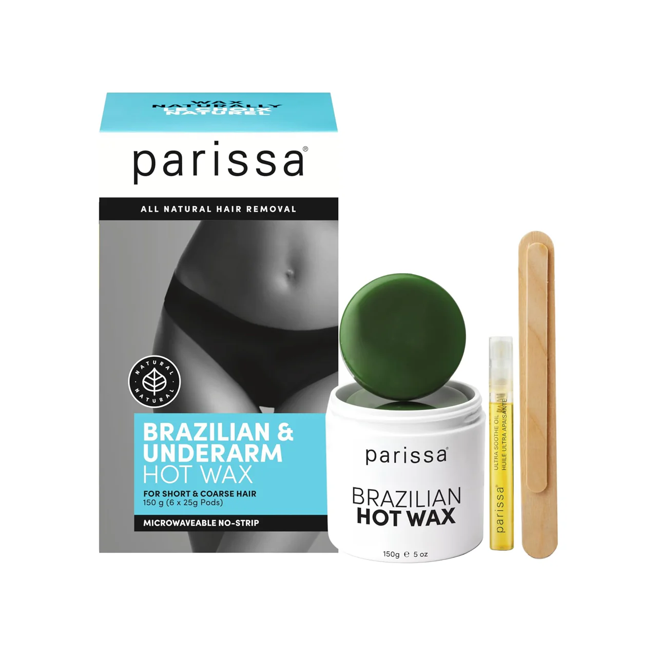 Parissa - All Natural Hair Removal - Brazilian & Underarm Hot Wax | 150 g